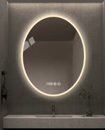 Load image into Gallery viewer, Oval LED Bathroom Vanity Mirror with Touch Switch