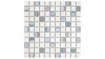 Load image into Gallery viewer, White and silver Mosaic wall