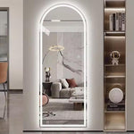 Load image into Gallery viewer, Modern Arched Frameless LED Full-Length Wall Mirror