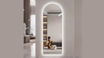 Load image into Gallery viewer, Modern Arched Frameless LED Full-Length Wall Mirror