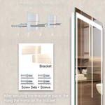 Load image into Gallery viewer, Modern Anti-Fog LED Bathroom Mirror with 5x Magnification