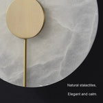 Load image into Gallery viewer, Postmodern Retro Copper & Alabaster LED Wall Lamp