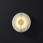 Load image into Gallery viewer, Postmodern Retro Copper & Alabaster LED Wall Lamp