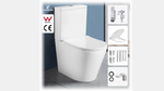 Load image into Gallery viewer, Two Piece Wc Toilet Rimless P Trap