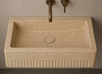 Load image into Gallery viewer, Natural Travertine Wall-Mounted Sink