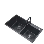 Load image into Gallery viewer, Black Nano Double Bowl Kitchen
