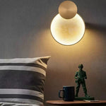 Load image into Gallery viewer, Modern Round Marble LED Wall Lights Living Room Bedside Lighting Fixtures Gold Surface Mount Atmosphere Lamp Light