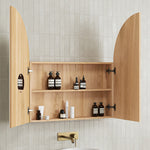 Load image into Gallery viewer, Arch Bathroom Mirror Cabinet With 2 Doors