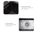 Load image into Gallery viewer, Matte Black Above Counter Kitchen Sink