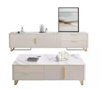 Load image into Gallery viewer, White TV stand