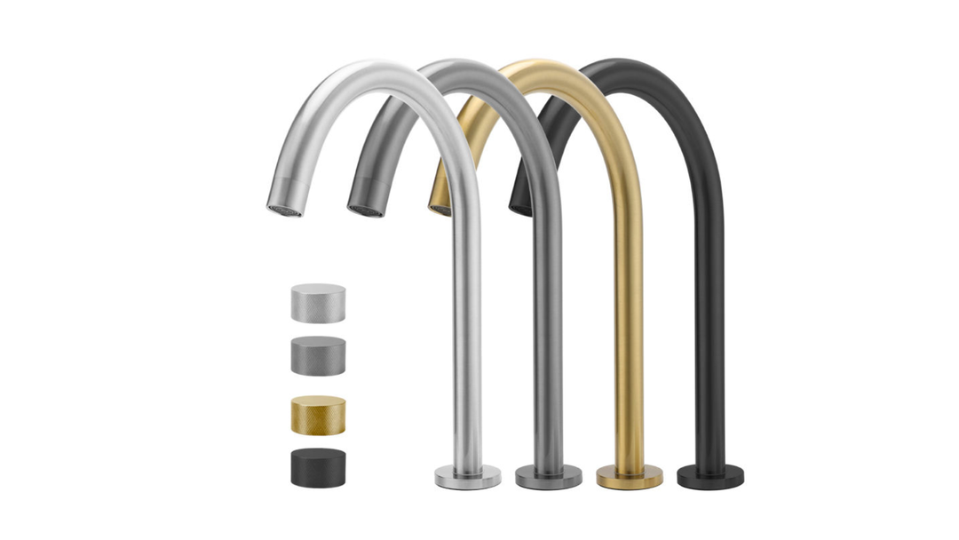 Knob basin mixer