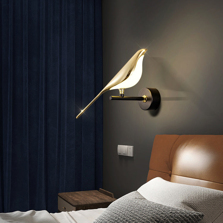Gold Bird Led Wall Lamp