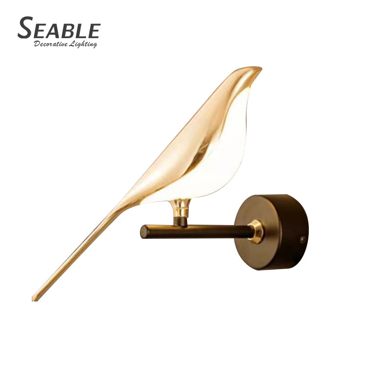 Gold Bird Led Wall Lamp