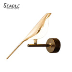 Load image into Gallery viewer, Gold Bird Led Wall Lamp
