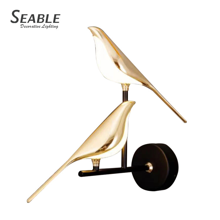 Gold Bird Led Wall Lamp