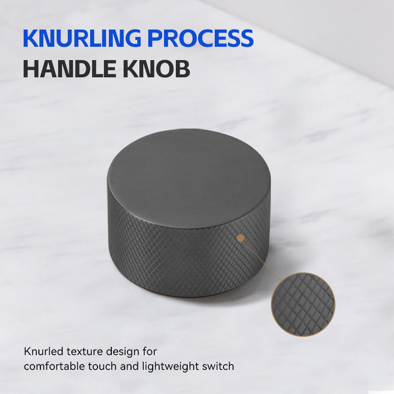 Knob basin mixer