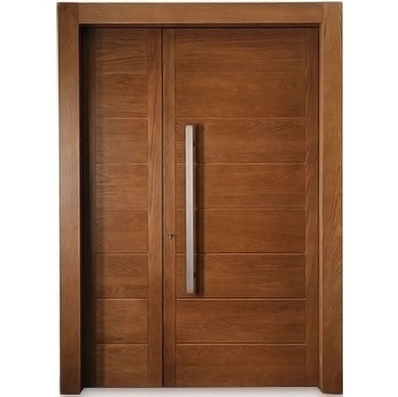 Solid wood entrance door