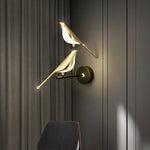 Load image into Gallery viewer, Gold Bird Led Wall Lamp
