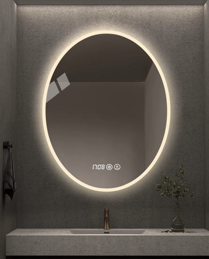 Oval LED Bathroom Vanity Mirror with Touch Switch