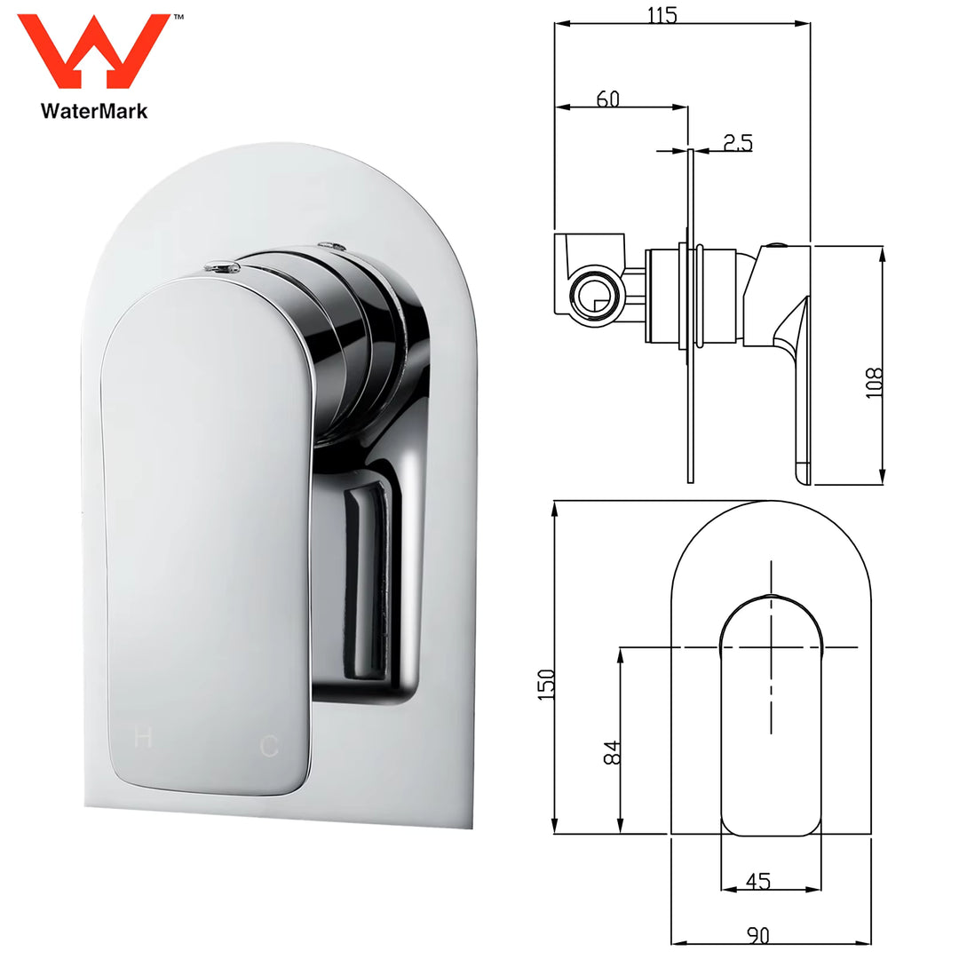 Wall Chrome Mixer