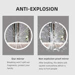 Load image into Gallery viewer, Round Bathroom Mirror with LED Lights and Touch Sensor
