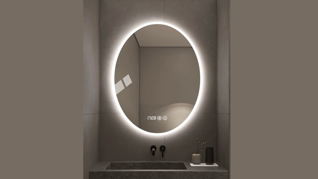 Oval LED Bathroom Vanity Mirror with Touch Switch