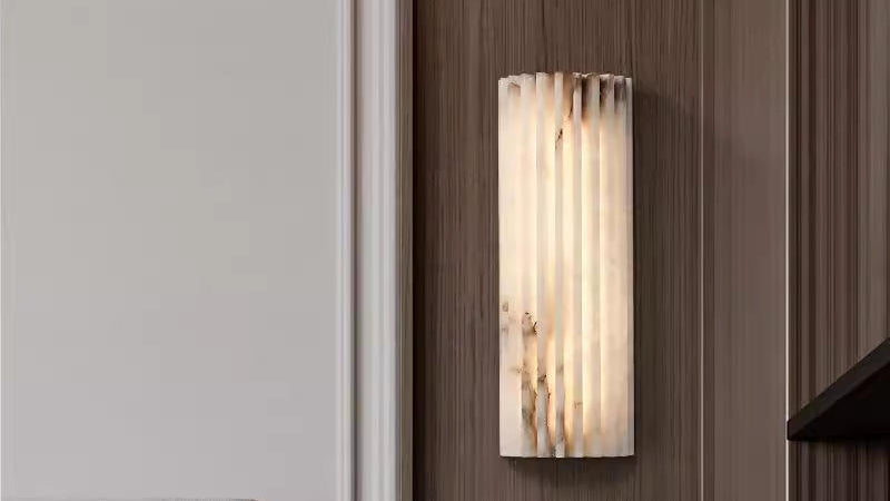 Marble wall light for the bedroom