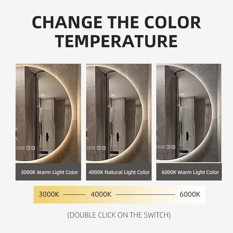 Rectangle d Bathroom Mirrors with Light (80 x 60)