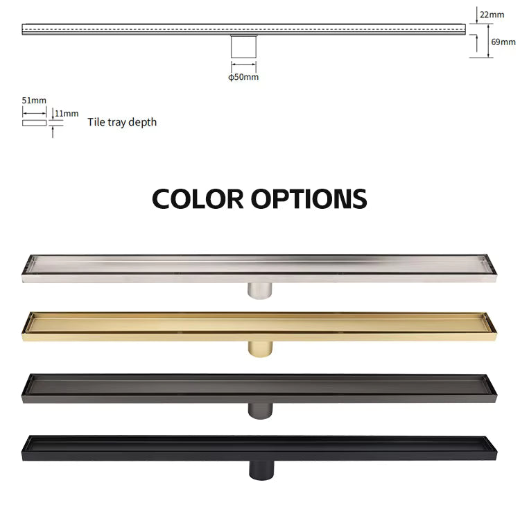 Long Shower Floor Drain