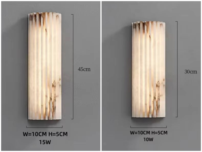 Marble wall light for the bedroom