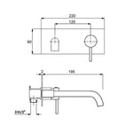 Load image into Gallery viewer, Gun Wall Mounted Basin Mixer
