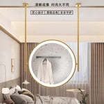 Load image into Gallery viewer, 360° Rotating Ceiling-Mounted LED Mirror with Custom Frame
