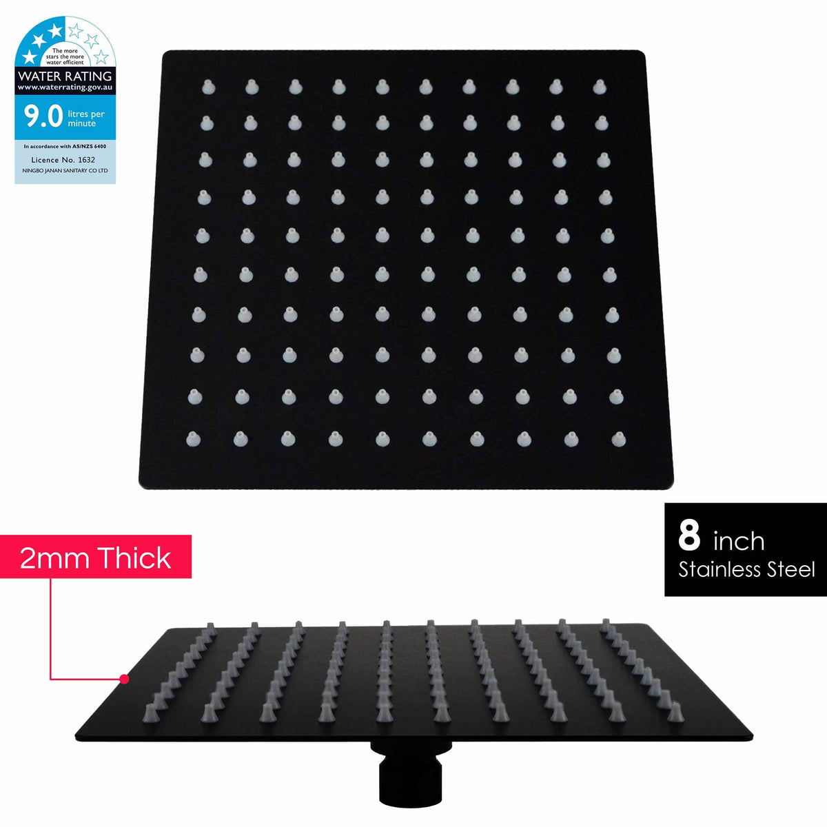 Square shower set