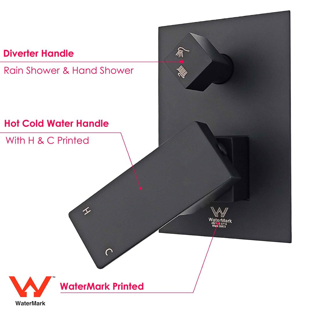 Square shower set