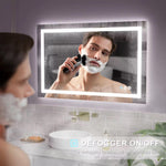 Load image into Gallery viewer, Rectangular Smart LED Vanity Mirror with Anti-Fog &amp; Touchscreen
