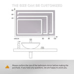 Load image into Gallery viewer, Rectangular Smart LED Vanity Mirror with Anti-Fog &amp; Touchscreen
