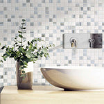 Load image into Gallery viewer, White and silver Mosaic wall
