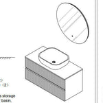 Load image into Gallery viewer, Wall Hung Vanity 
