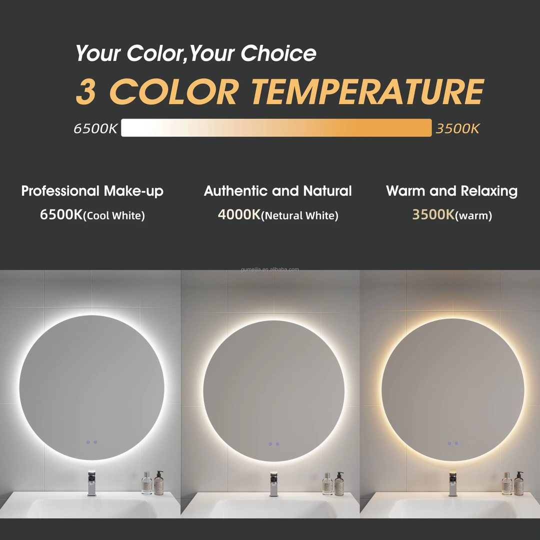 Modern Full-Length LED Wall Mirror for Commercial & Home Use