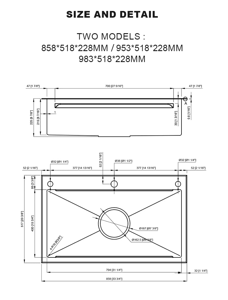 Matte Black Single Kitchen Sink