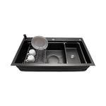 Load image into Gallery viewer, Matte Black Single Kitchen Sink
