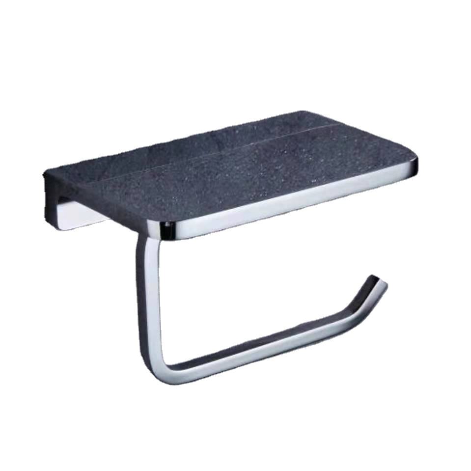 Toilet Paper Holder With Phone Shelf