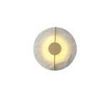 Load image into Gallery viewer, Postmodern Retro Copper &amp; Alabaster LED Wall Lamp

