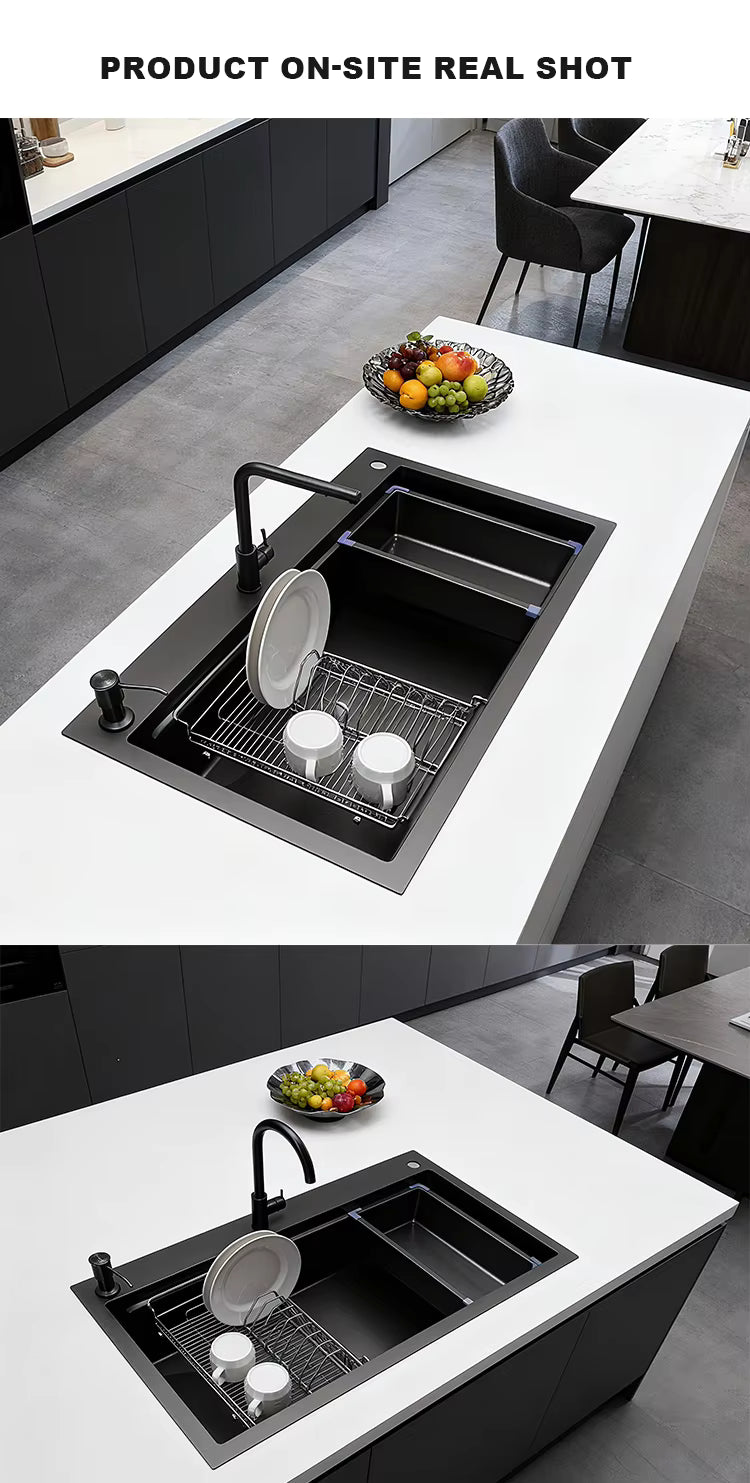 Matte Black Single Kitchen Sink
