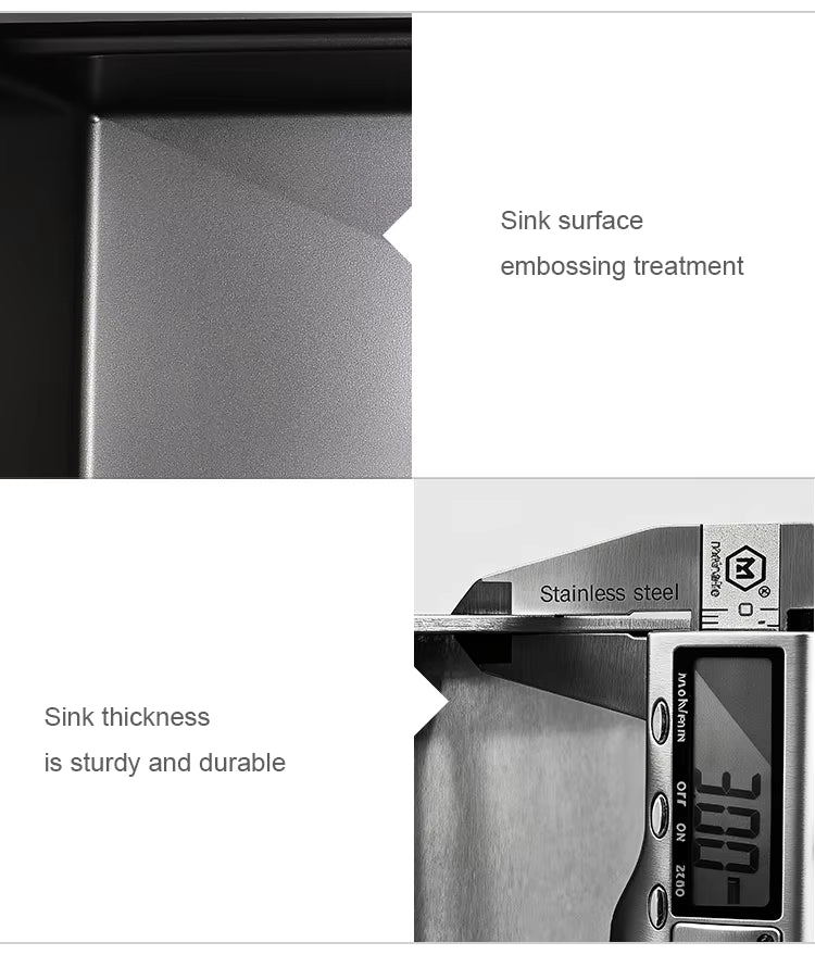 Matte Black Single Kitchen Sink