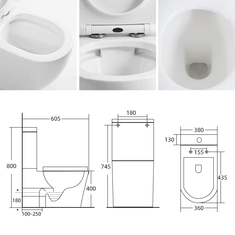  Two Piece Toilet Bowl