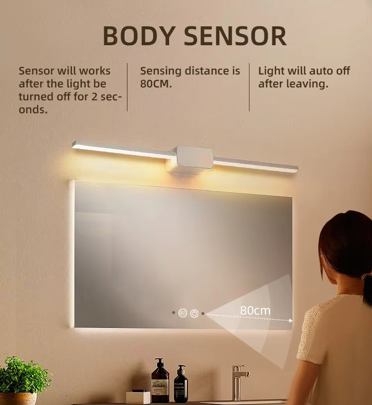 Rectangle d Bathroom Mirrors with Light (80 x 60)