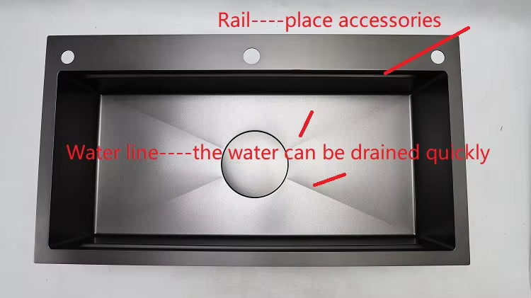 Matte Black Single Kitchen Sink