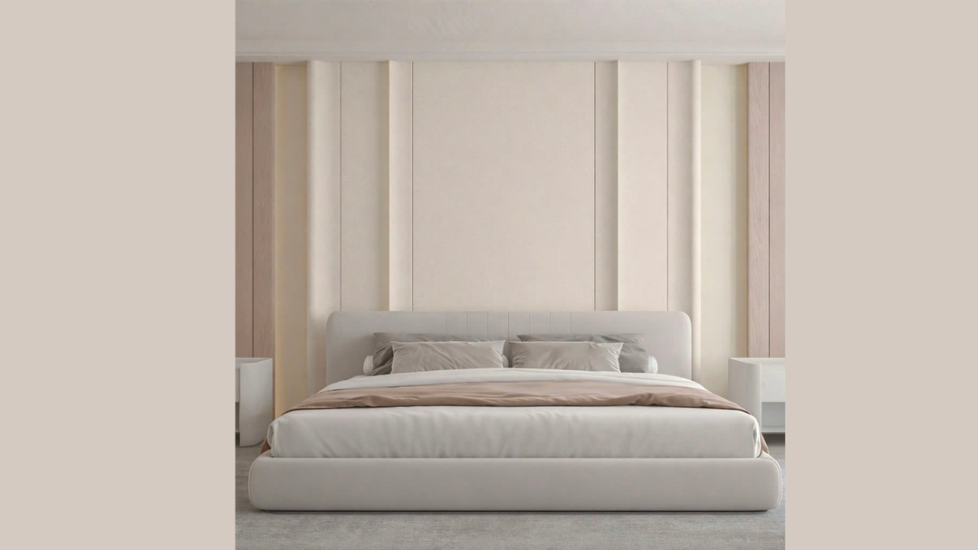Bedroom wall panel curve