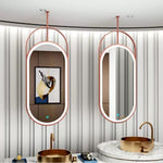 Load image into Gallery viewer, French-Style Oval LED Makeup Mirror with Anti-Fog
